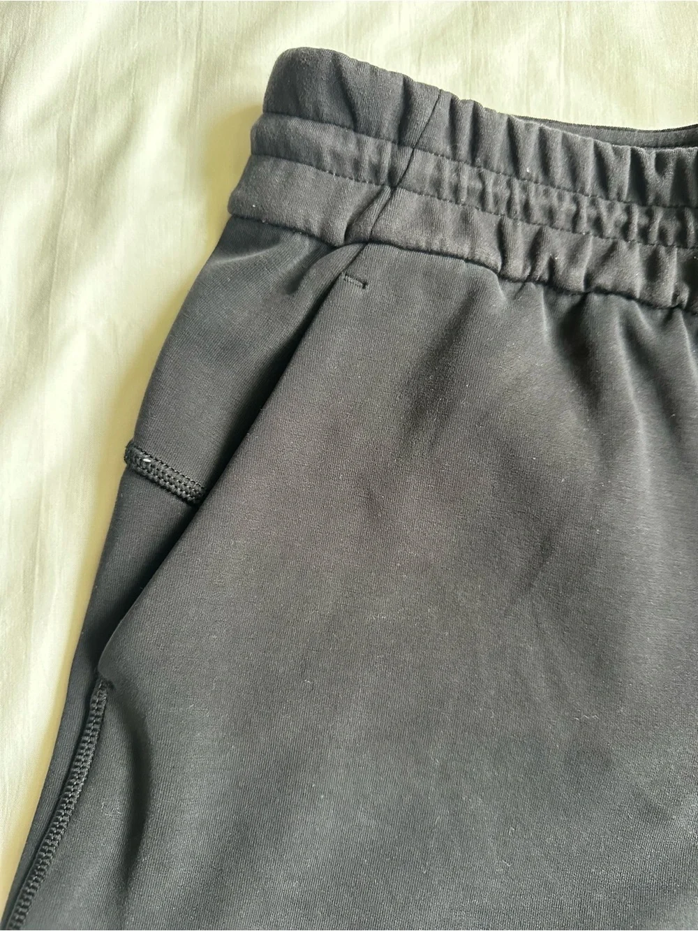 Lululemon Black Athletic Scuba-soft Drawstring Shorts